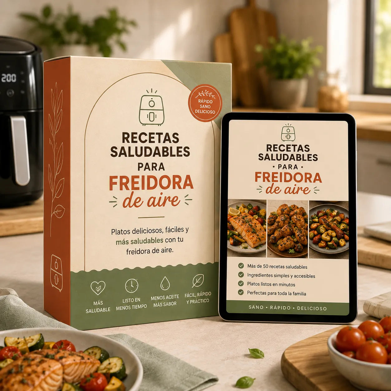 Recetas saludables para freidora de aire